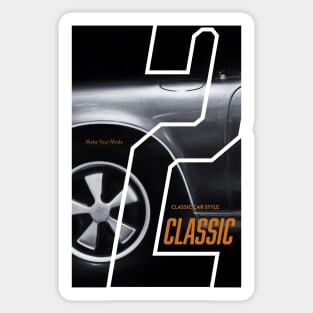 Classic Car Style Sticker